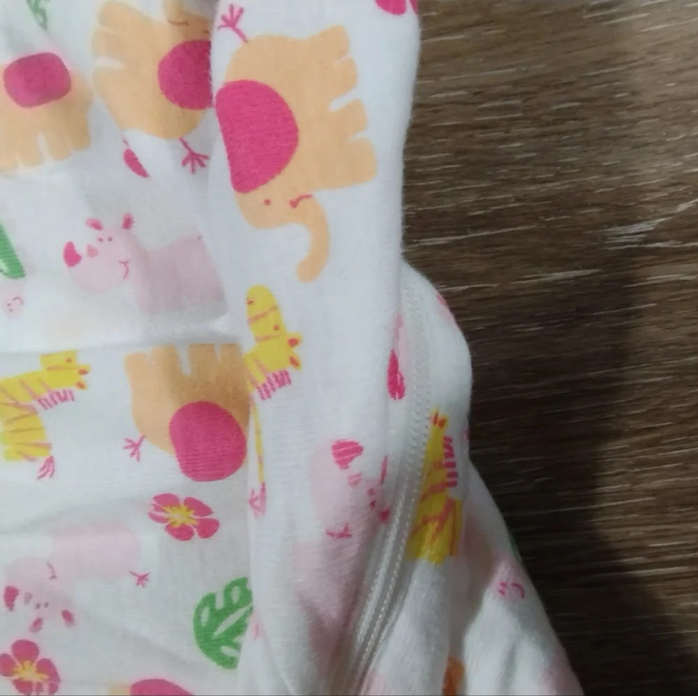 •Little Me 4T Zoo Safari Animals Onesie Zip Up Footies PJ Sleeper sleep wear - Picture 14 of 16